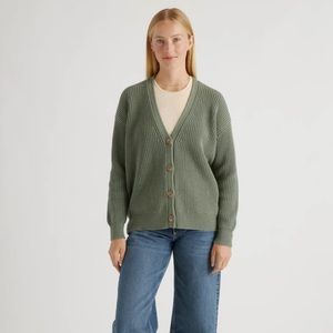 Quince Cotton Oversized Boyfriend Cardigan